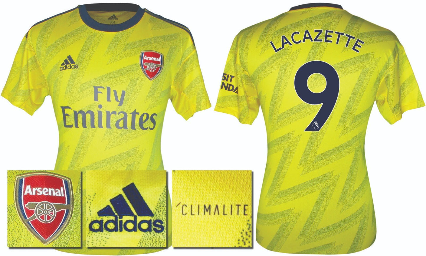 BRAND NEW ADIDAS 2019 2020 ARSENAL AWAY SHIRT LACAZETTE 9 KIDS