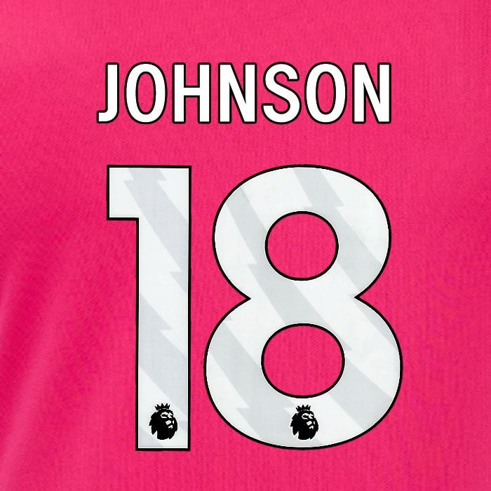2024 2025 OFFICIAL IPSWICH TOWN JOHNSON 18 WHITE 3RD PLAYER SIZE NAME SET