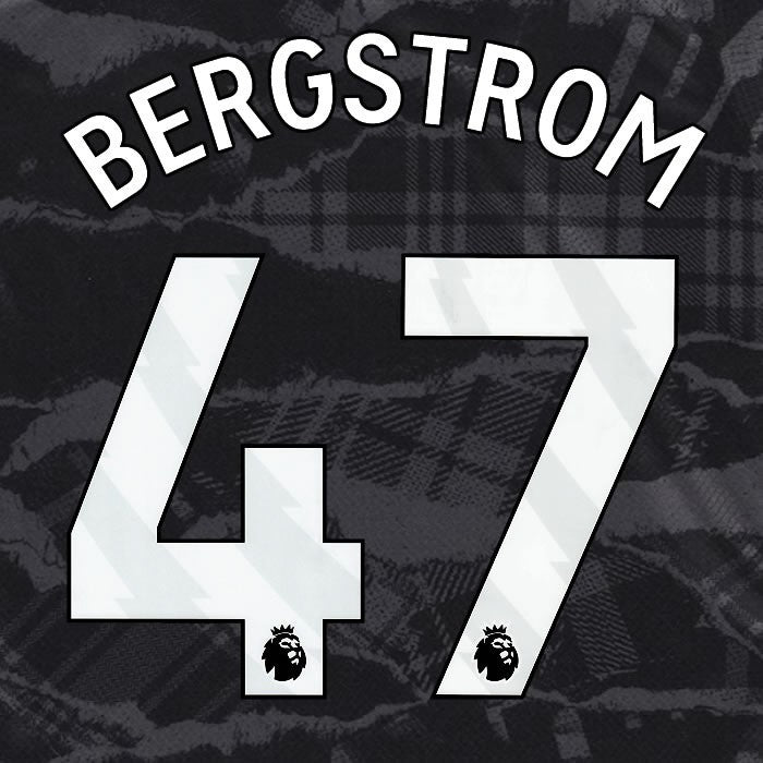 2024 2025 OFFICIAL CHELSEA BERGSTROM 47 WHITE 3RD PLAYER SIZE NAMESET