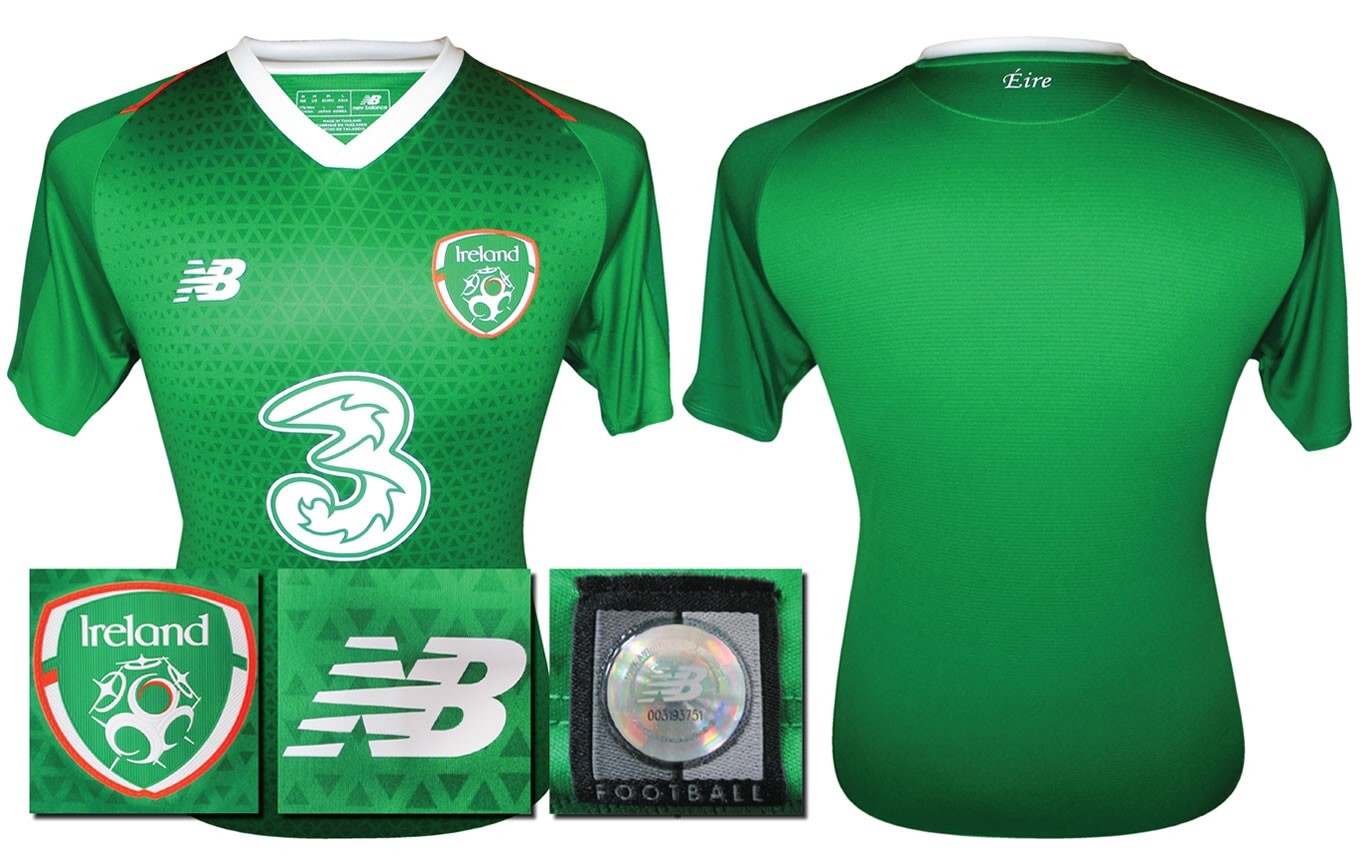 BRAND NEW 2018 2019 REPUBLIC OF IRELAND HOME SHIRT NEW BALANCE MEN'S SIZE MEDIUM