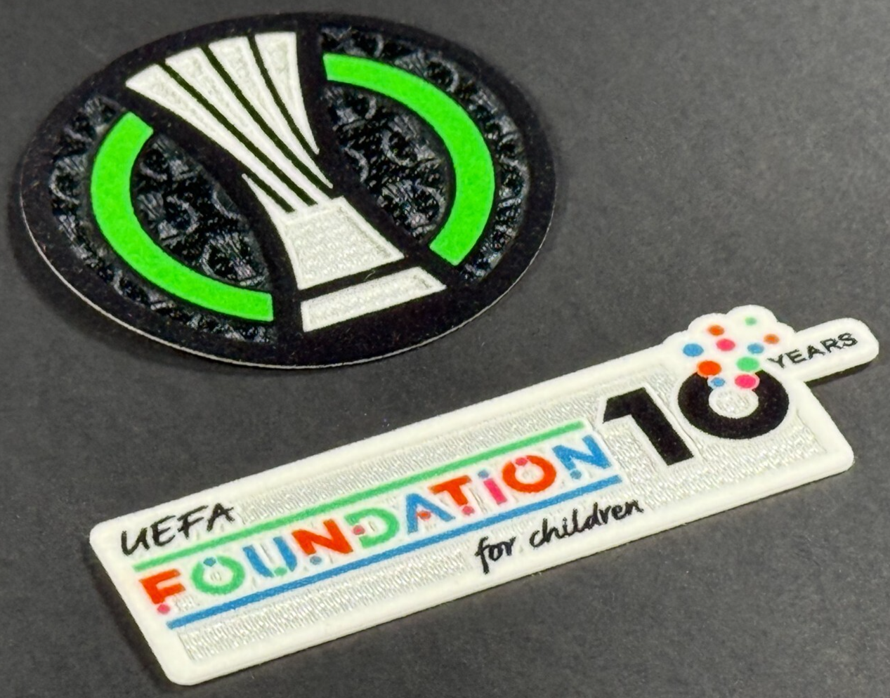2025 OFFICIAL UEFA CONFERENCE LEAGUE FINAL SLEEVE PATCH SET CHELSEA VS BETIS