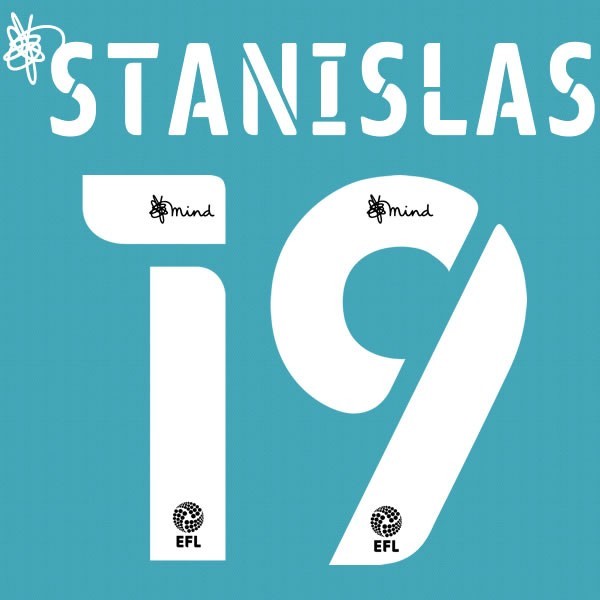 BOURNEMOUTH 2020 2021 OFFICIAL STANISLAS 19 ELMS AWAY PLAYER SIZE NAME SET
