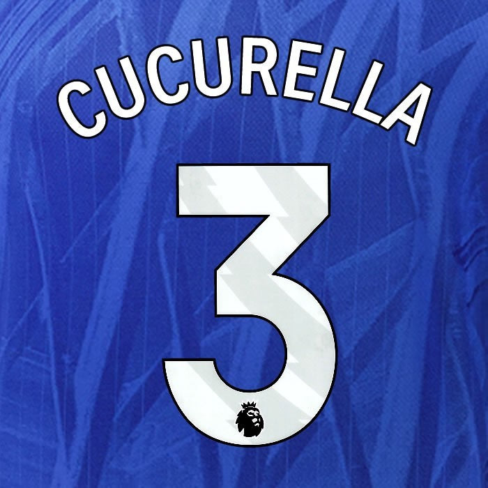 2025 2026 OFFICIAL CHELSEA CUCURELLA 3 WHITE HOME PLAYER SIZE NAMESET