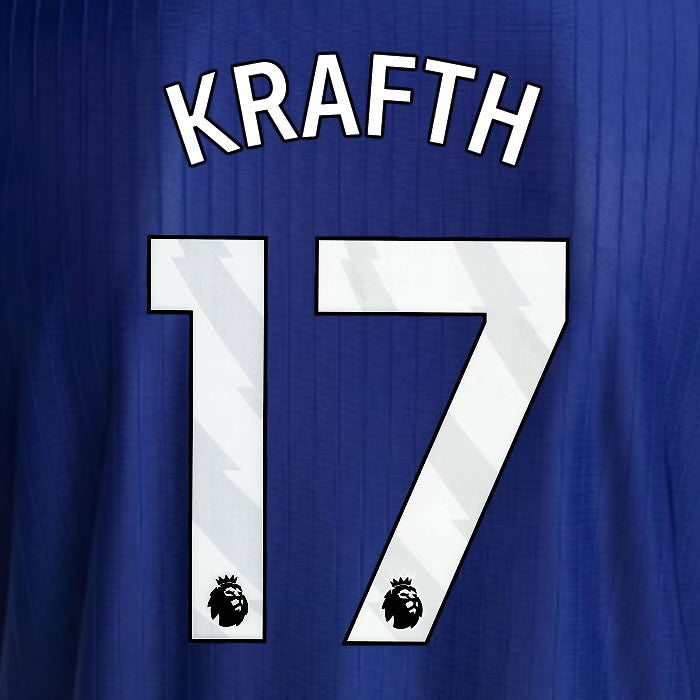 2025 2026 NEWCASTLE KRAFTH 17 OFFICIAL WHITE 3RD PLAYER SIZE NAME SET