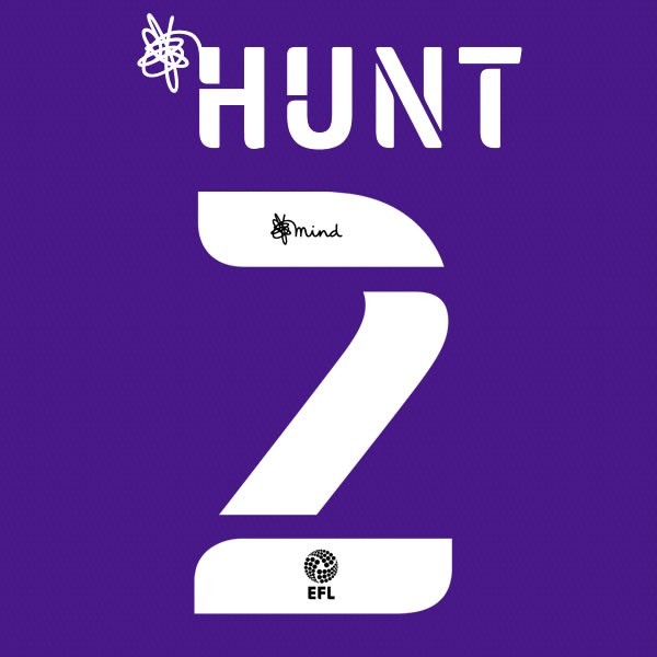 BRISTOL 2020 2021 OFFICIAL HUNT 2 AWAY PLAYER SIZE NAME SET