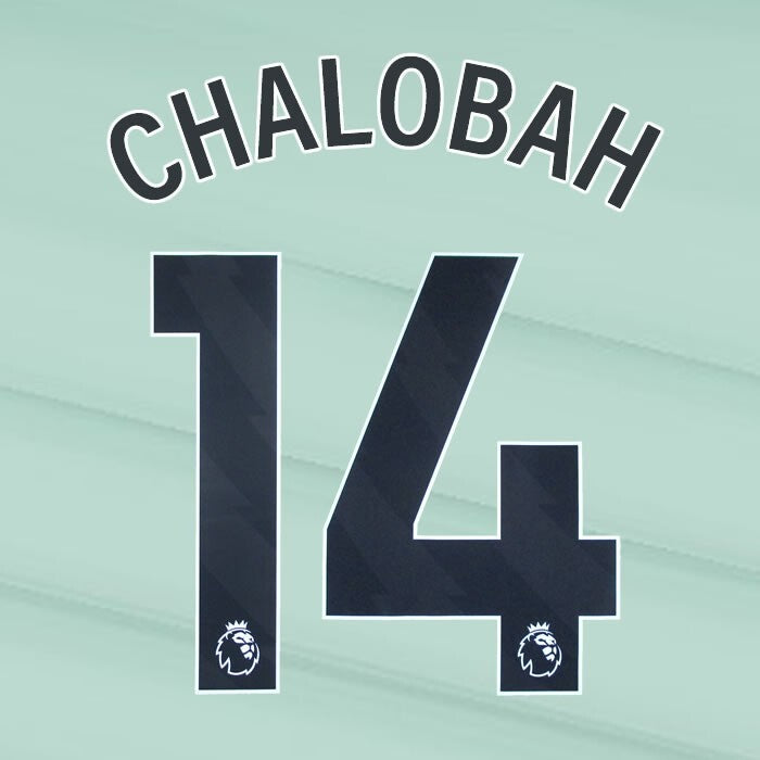 2023 2024 OFFICIAL CHELSEA CHALOBAH 14 BLACK 3RD PLAYER SIZE NAMESET