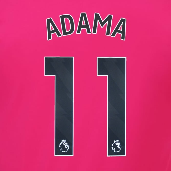 2023 2024 OFFICIAL FULHAM AVERY DENNISON ADAMA 11 AWAY PLAYER SIZE NAMESET