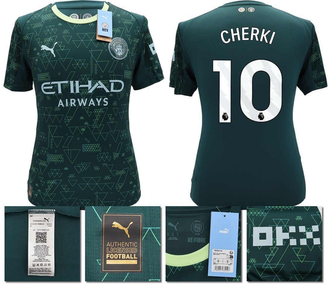 BNWT 2025 2026 MAN CITY PUMA 4TH CHERKI 10 FOOTBALL SHIRT