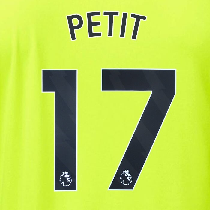 ARSENAL 2023/24 PETIT 17 OFFICIAL AVERY DENNISON BLACK PLAYER SIZE NAME SET
