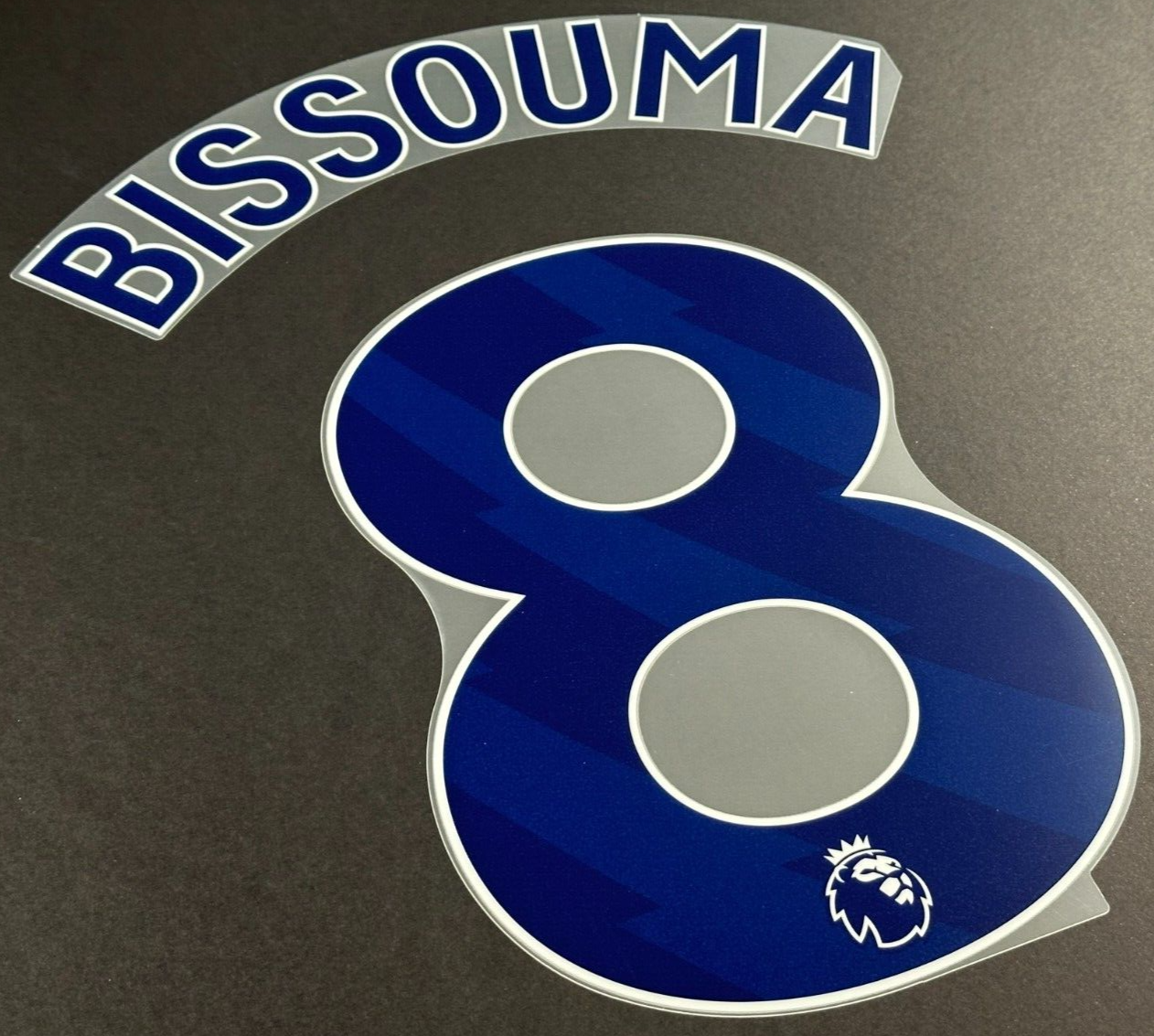 TOTTENHAM 2023 / 2024 BISSOUMA 8 AVERY DENNISON BLUE PLAYER SIZE NAME SET
