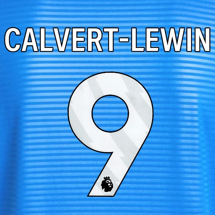 2025 2026 OFFICIAL LEEDS UNITED CALVERT-LEWIN 9 WHITE AWAY PLAYER SIZE NAMESET