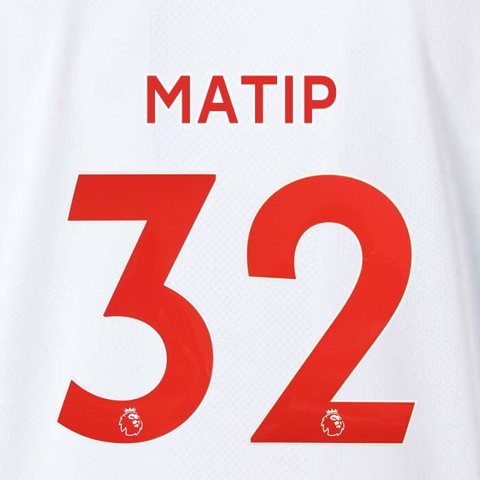 LIVERPOOL 2019-23 MATIP 32 OFFICIAL AVERY DENNISON RED PLAYER SIZE NAME SET