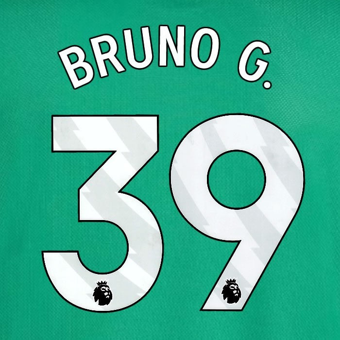 2025 2026 NEWCASTLE BRUNO G 39 OFFICIAL WHITE AWAY PLAYER SIZE NAME SET