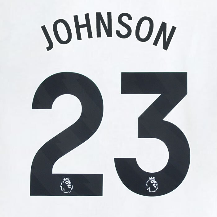2023 2024 WEST HAM JOHNSON 23 OFFICIAL AWAY BLACK PLAYER SIZE NAMESET