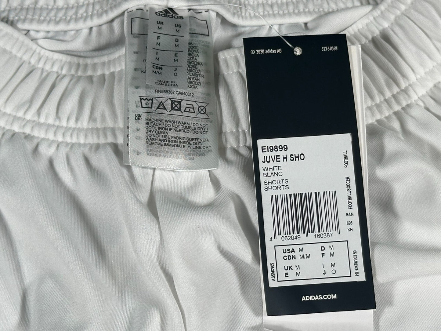 BRAND NEW 2020 2021 ADIDAS JUVENTUS HOME FOOTBALL SHORTS MENS MEDIUM