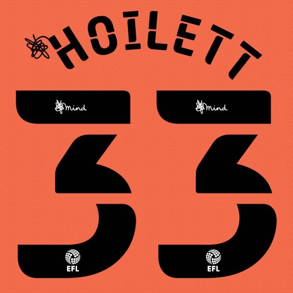 CARDIFF 2020 2021 OFFICIAL HOILETT 33 3RD PLAYER SIZE NAME SET