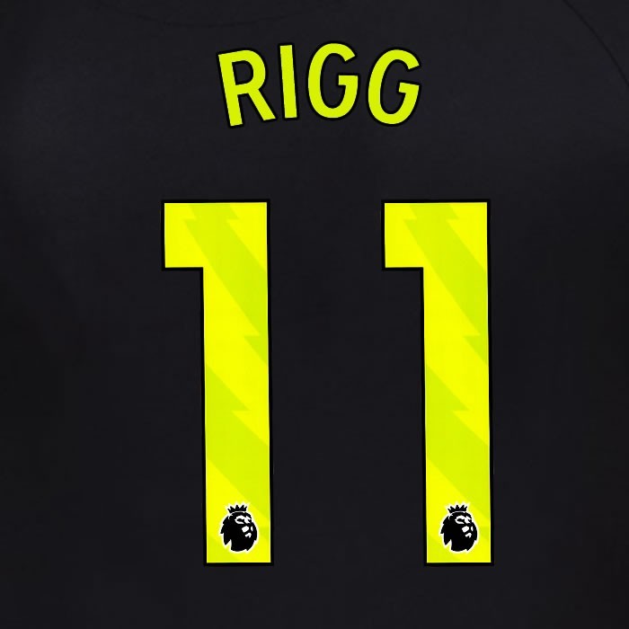 2025 2026 OFFICIAL SUNDERLAND RIGG 11 YELLOW 3RD PLAYER SIZE NAME SET