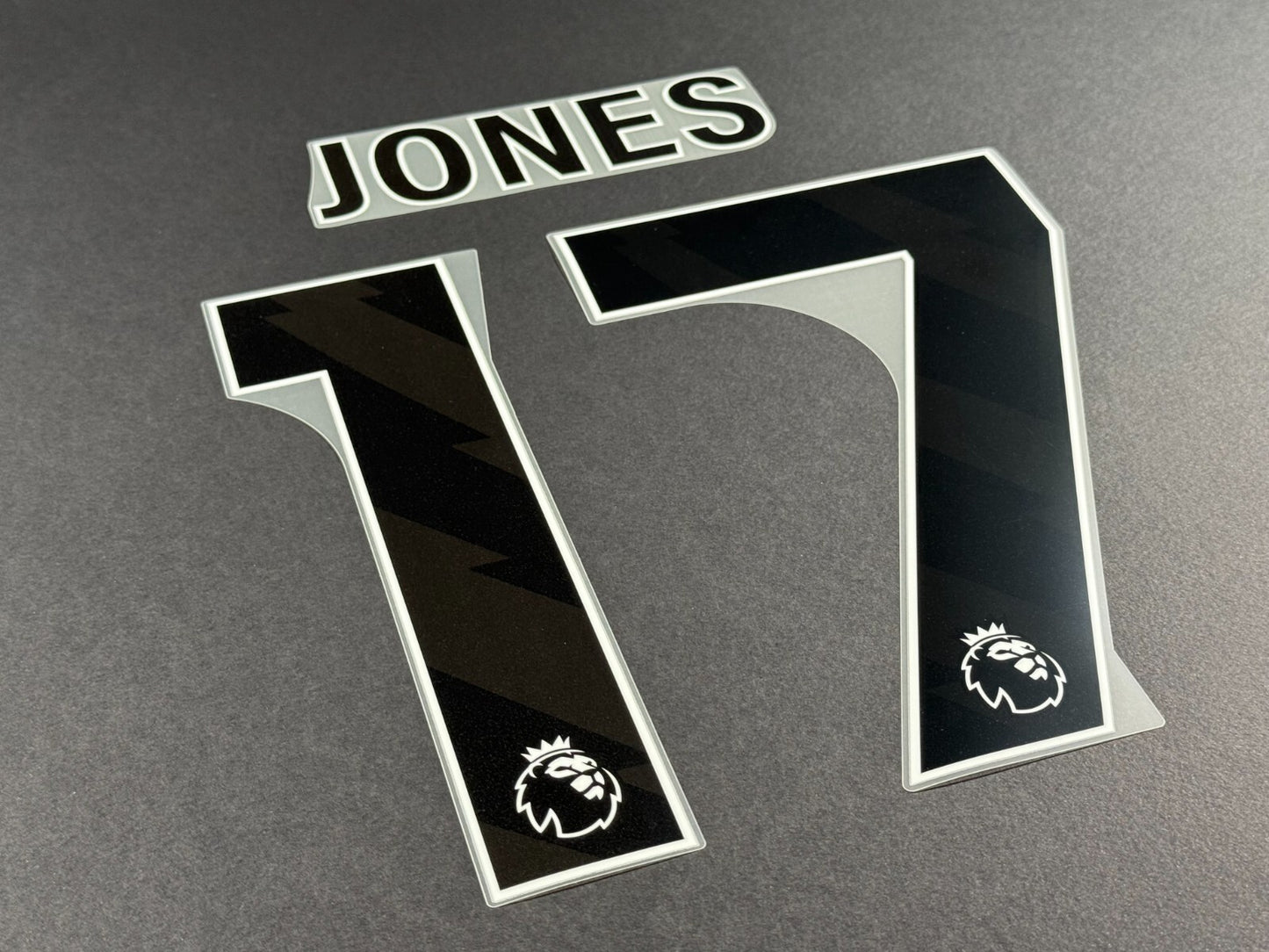 2023 2024 OFFICIAL LIVERPOOL JONES 17 BLACK AWAY PLAYER SIZE NAMESET