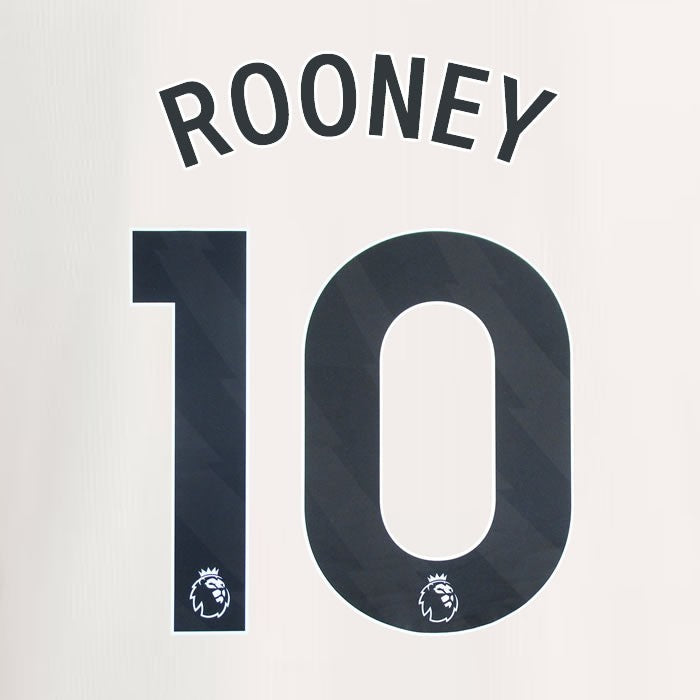 2023 2024 MANCHESTER UNITED ROONEY 10 3rd BLACK PLAYER SIZE NAMESET