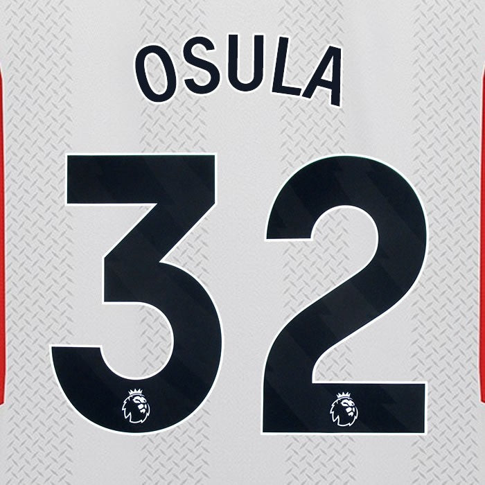 2023 2024 SHEFFIELD UNITED OFFICIAL OSULA 32 BLACK 3RD PLAYER SIZE NAMESET