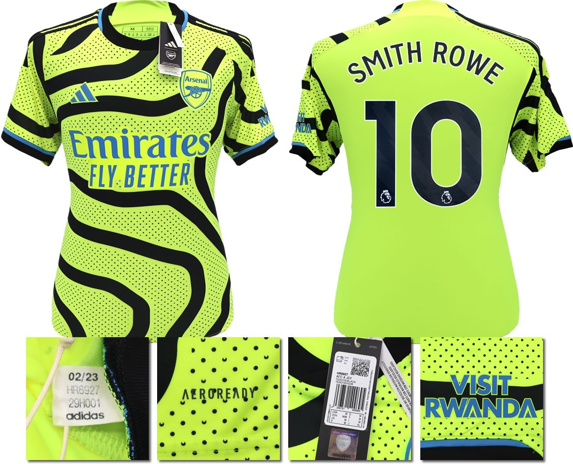 BNWT 2023 2024 ARSENAL F.C. ADIDAS AWAY SHIRT SMITH - ROWE 10