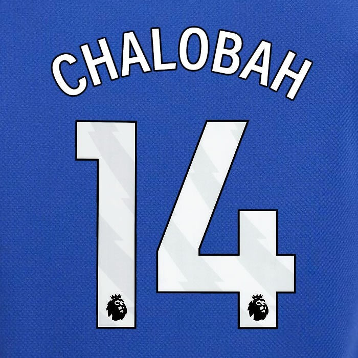 2023 2024 OFFICIAL CHELSEA CHALOBAH 14 WHITE HOME PLAYER SIZE NAMESET