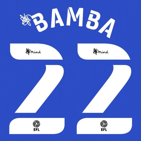 CARDIFF 2020 2021 OFFICIAL BAMBA 22 HOME PLAYER SIZE NAME SET