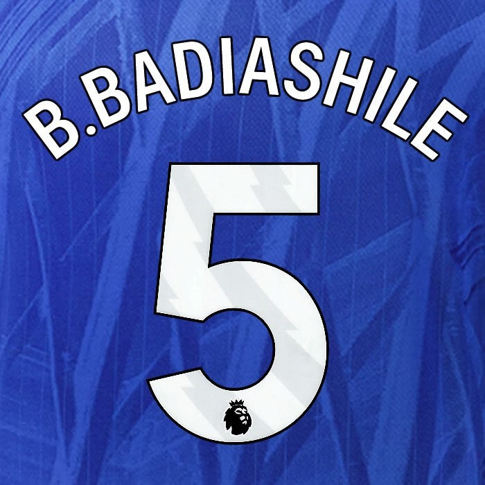 2025 2026 OFFICIAL CHELSEA B. BADIASHILE 5 WHITE HOME PLAYER SIZE NAMESET