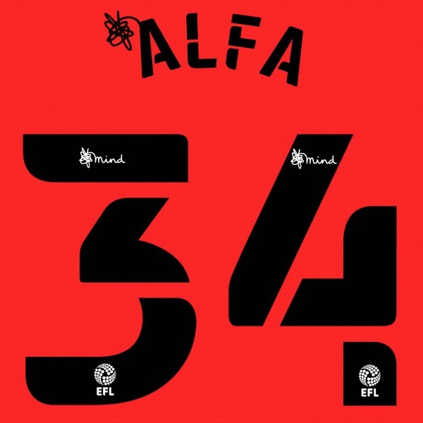 QPR 2020 2021 OFFICIAL ALFA 34 AWAY PLAYER SIZE NAME SET
