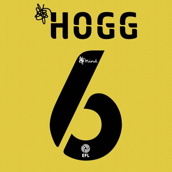 HUDDERSFIELD 2020 2021 OFFICIAL HOGG 6 3RD PLAYER SIZE NAME SET
