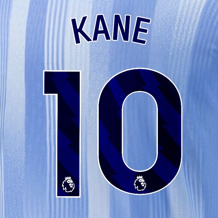 2024 2025 TOTTENHAM KANE 10 BLUE AWAY PLAYER SIZE NAME SET