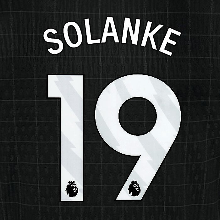 2025 2026 TOTTENHAM SOLANKE 19 WHITE AWAY PLAYER SIZE NAME SET