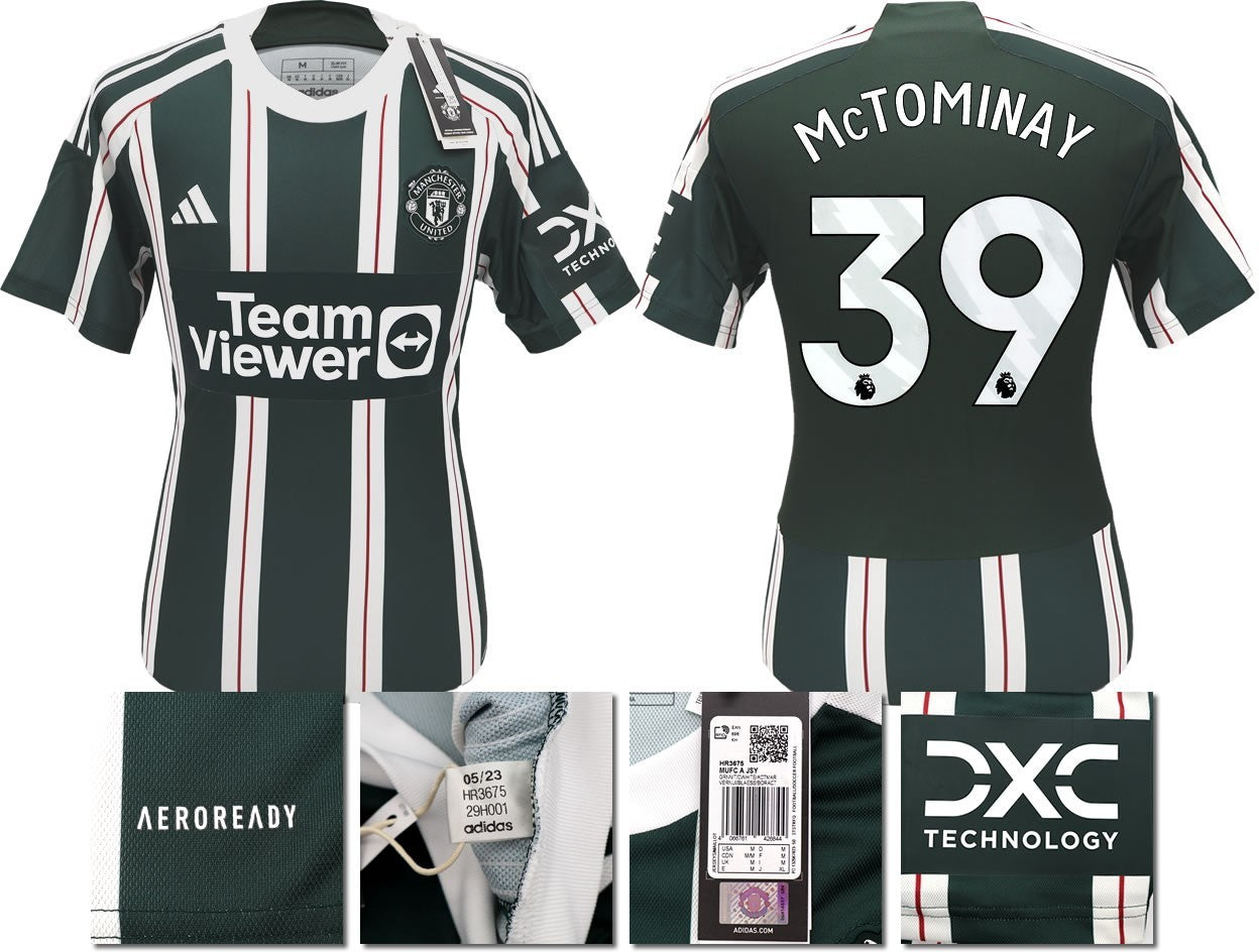 BNWT 2023 2024 MAN UTD ADIDAS AWAY SHIRT MCTOMINAY 39