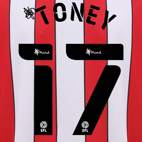 BRENTFORD 2020 2021 OFFICIAL TONEY 17 HOME PLAYER SIZE NAME SET
