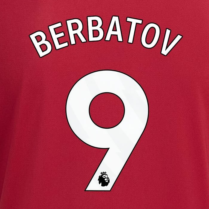 2023 2024 MANCHESTER UNITED BERBATOV 9 HOME WHITE PLAYER SIZE NAMESET