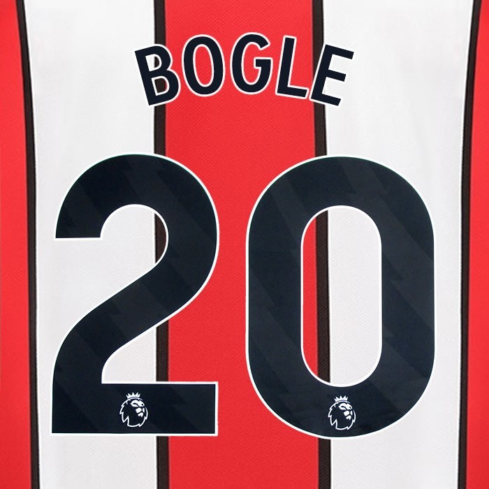 2023 2024 SHEFFIELD UNITED OFFICIAL BOGLE 20 BLACK HOME PLAYER SIZE NAMESET