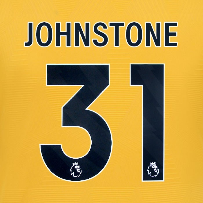 2024 2025 WOLVES HOME BLACK JOHNSTONE 31 OFFICIAL PLAYER SIZE NAMESET