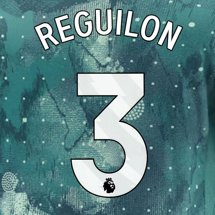 2024 2025 TOTTENHAM REGUILON 3 WHITE 3RD PLAYER SIZE NAME SET