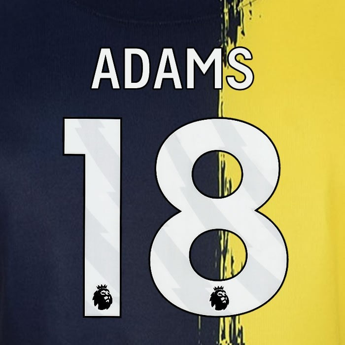 2023 2024 BOURNEMOUTH ADAMS 18 WHITE 3rd PLAYER SIZE NAME SET