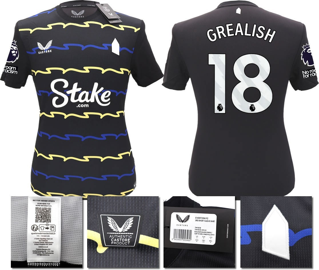 BNWT 2025/2026 EVERTON F.C. CASTORE 3RD SHIRT GREALISH 18