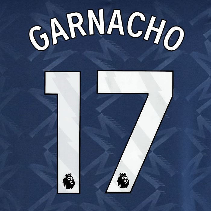 2024 2025 MANCHESTER UNITED GARNACHO 17 AWAY WHITE PLAYER SIZE NAMESET