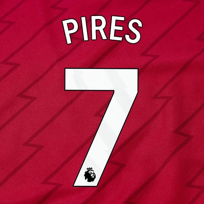 ARSENAL 2023/24 PIRES 7 OFFICIAL AVERY DENNISON WHITE PLAYER SIZE NAME SET