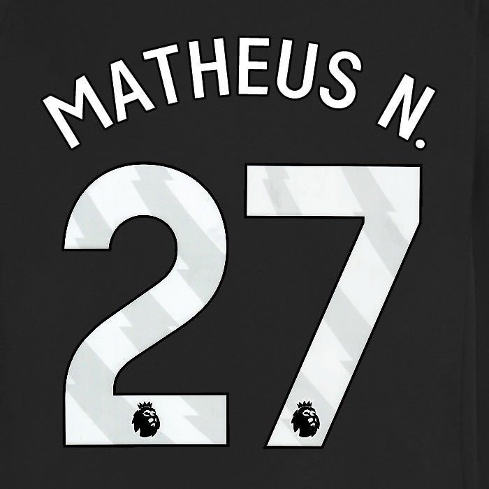 2025 2026 MANCHESTER CITY MATHUES N 27 WHITE AWAY PLAYER SIZE NAME SET