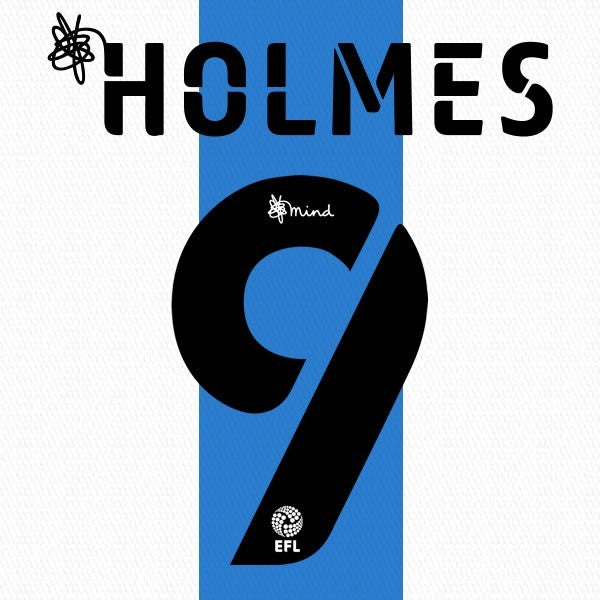 HUDDERSFIELD 2020 2021 OFFICIAL HOLMES 9 HOME PLAYER SIZE NAME SET