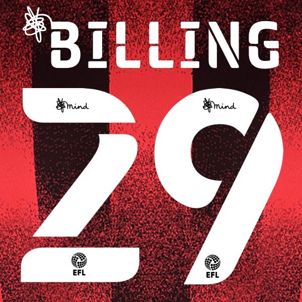 BOURNEMOUTH 2020 2021 OFFICIAL BILLING 29 ELMS UK HOME PLAYER SIZE NAME SET