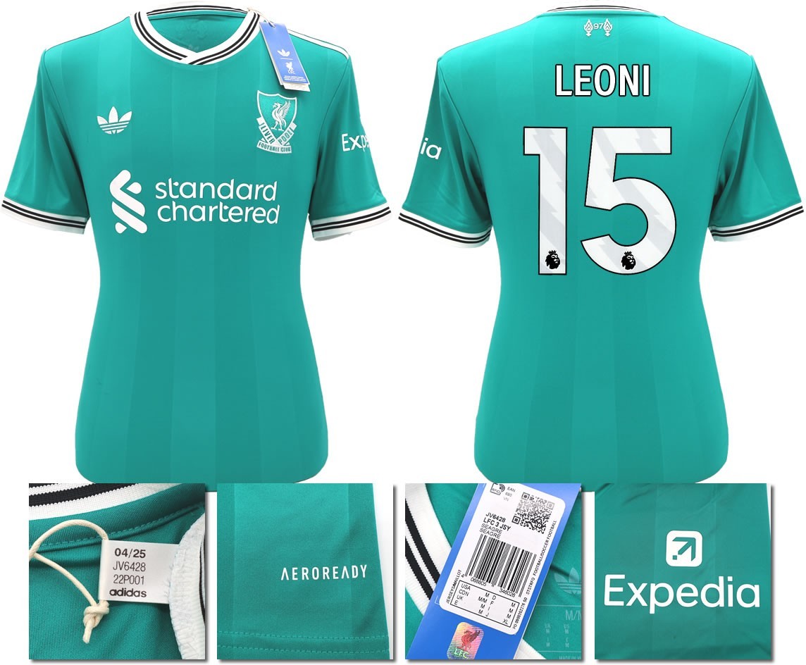 BNWT 2025 2026 LIVERPOOL ADIDAS 3RD SHIRT LEONI 15