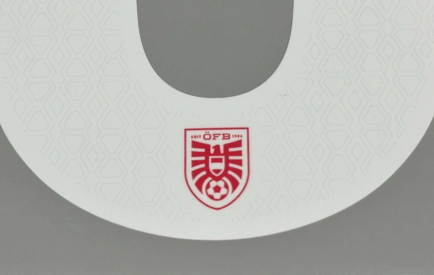 AUSTRIA 2024 2025 OFFICIAL ALABA 8 HOME PLAYER SIZE NAMESET 250MM/50MM