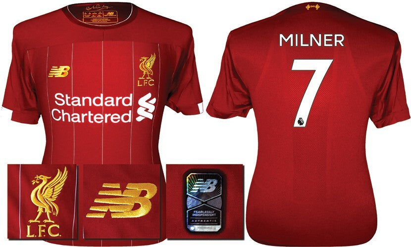 BNWT 2019 2020 NEW BALANCE LIVERPOOL HOME SHIRT MILNER 7 MENS