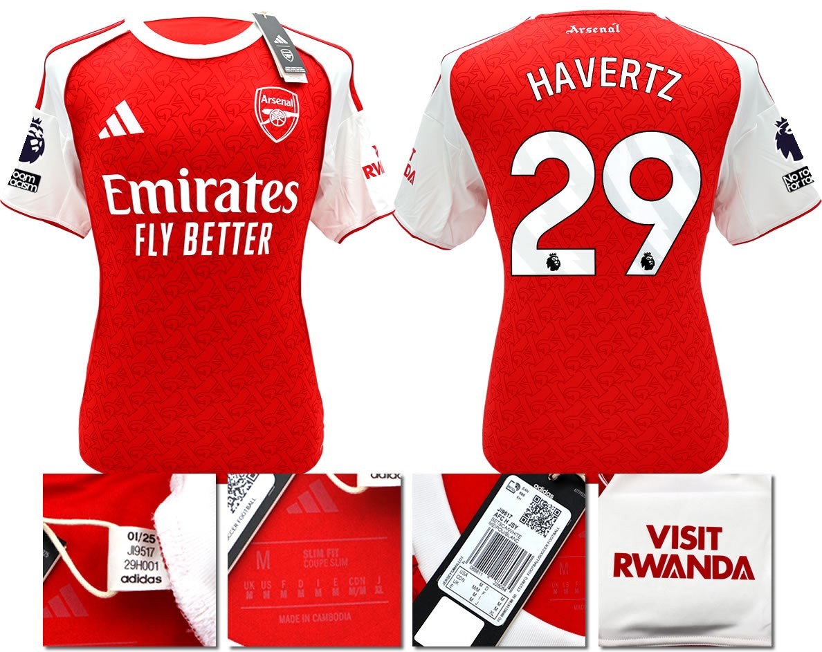 BNWT 2025/2026 ARSENAL F.C. ADIDAS HOME SHIRT HAVERTZ 29