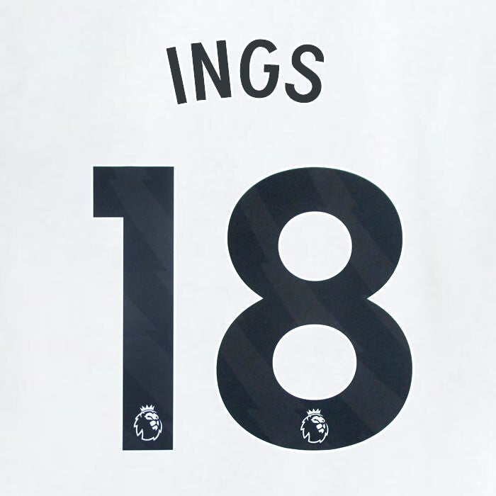 2023 2024 WEST HAM INGS 18 OFFICIAL AWAY BLACK PLAYER SIZE NAMESET